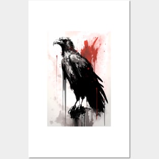 Ink Portrait of a Vulture Posters and Art